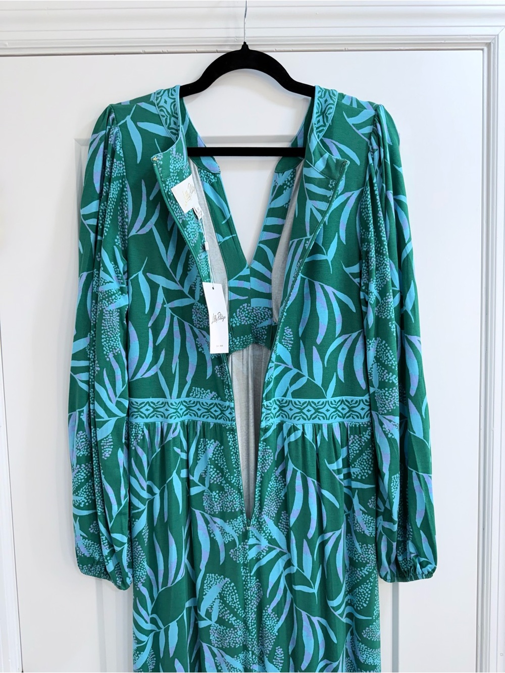 NWT! Lilly Pulitzer WEXLEE Maxi Dress FIDDLE LEAF GREEN ITS A JUNGLE OUT THERE - Picture 10 of 10